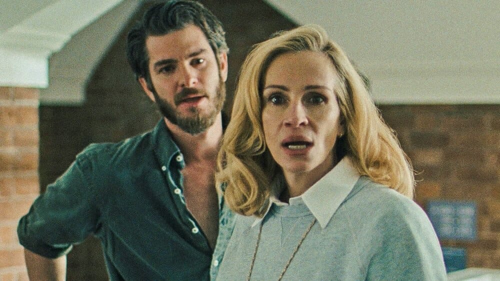 Julia Roberts, Andrew Garfield in After the Hunt