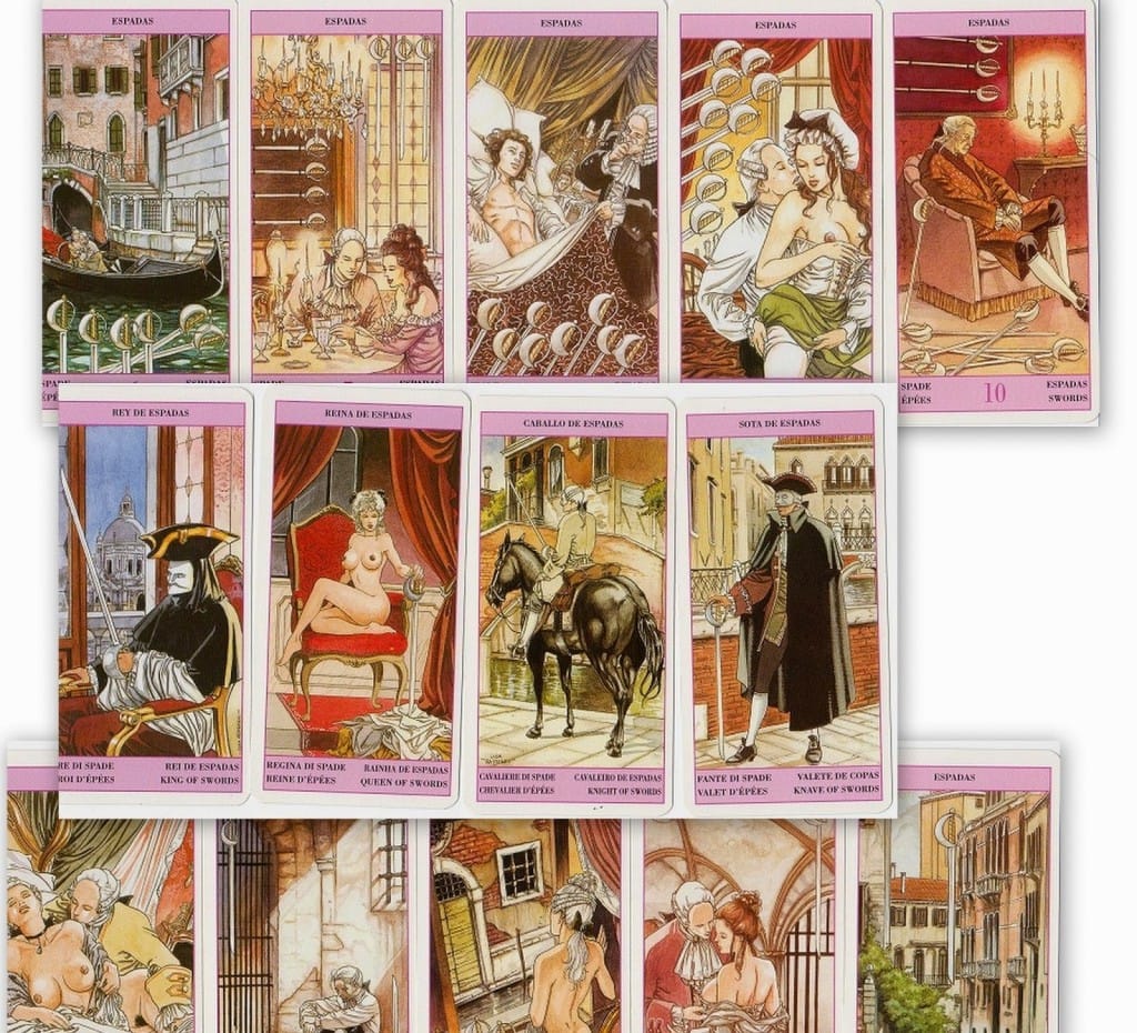 I Tarocchi di Casanova illustrazioni erotiche