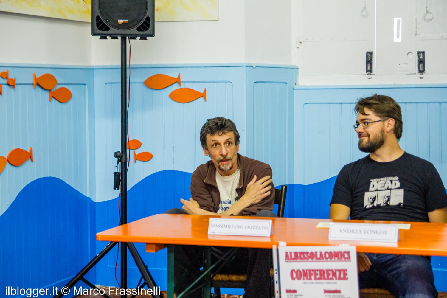 Massimiliano Frezzato e Andrea Longhi ad Albissola Comics 2014 l'arte dell'illustrazione)