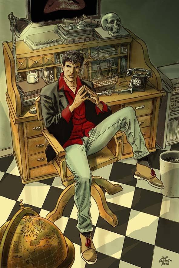 Dylan Dog pensieroso di Luca Raimondo