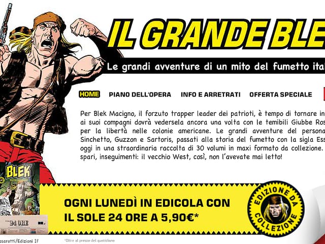 Il Grande Blek: di nuovo in edicola con il Sole 24 Ore